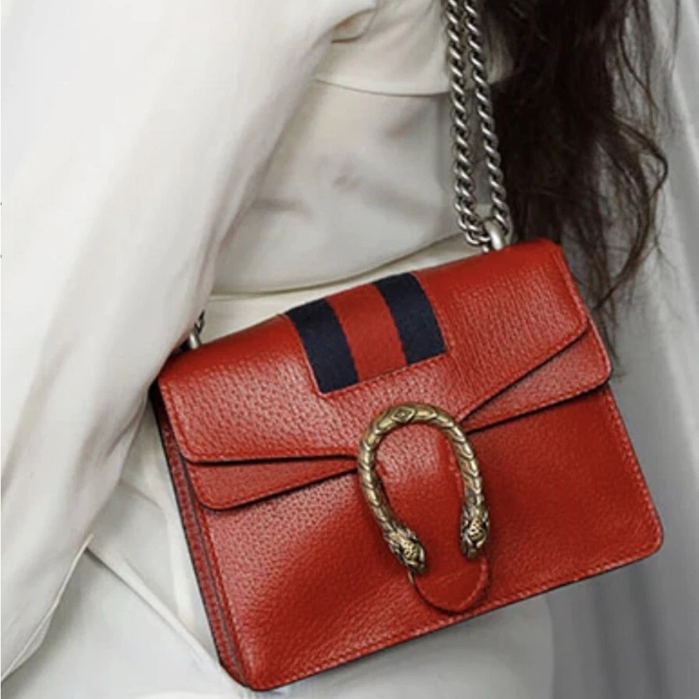 Authentic Gucci Web Mini Dionysus shoulder bag